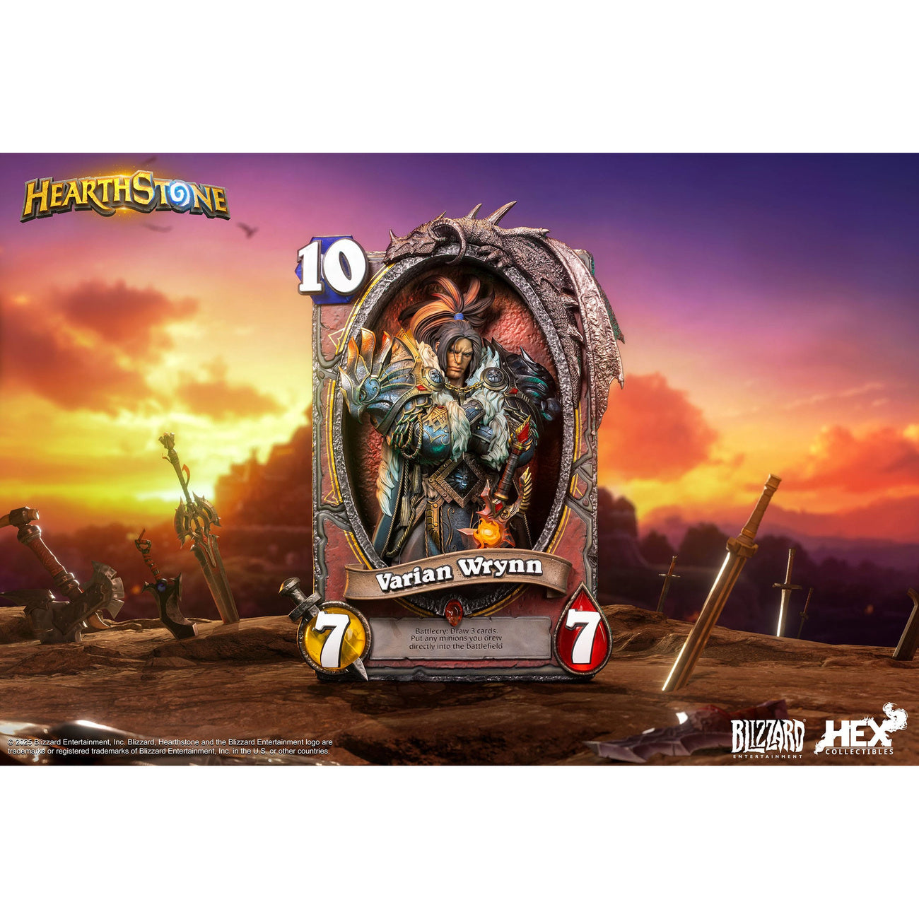 Imagen del producto Estatua 3D Art Frame Hearthstone Varian Wrynn 31 cm
