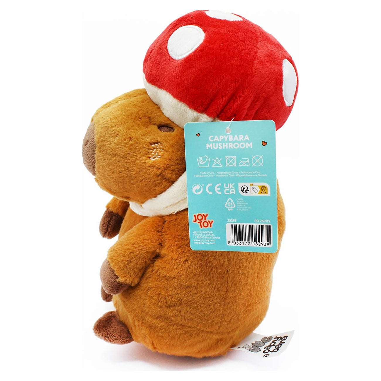 Imagen del producto Peluche de Capibara Mushroom 23 cm