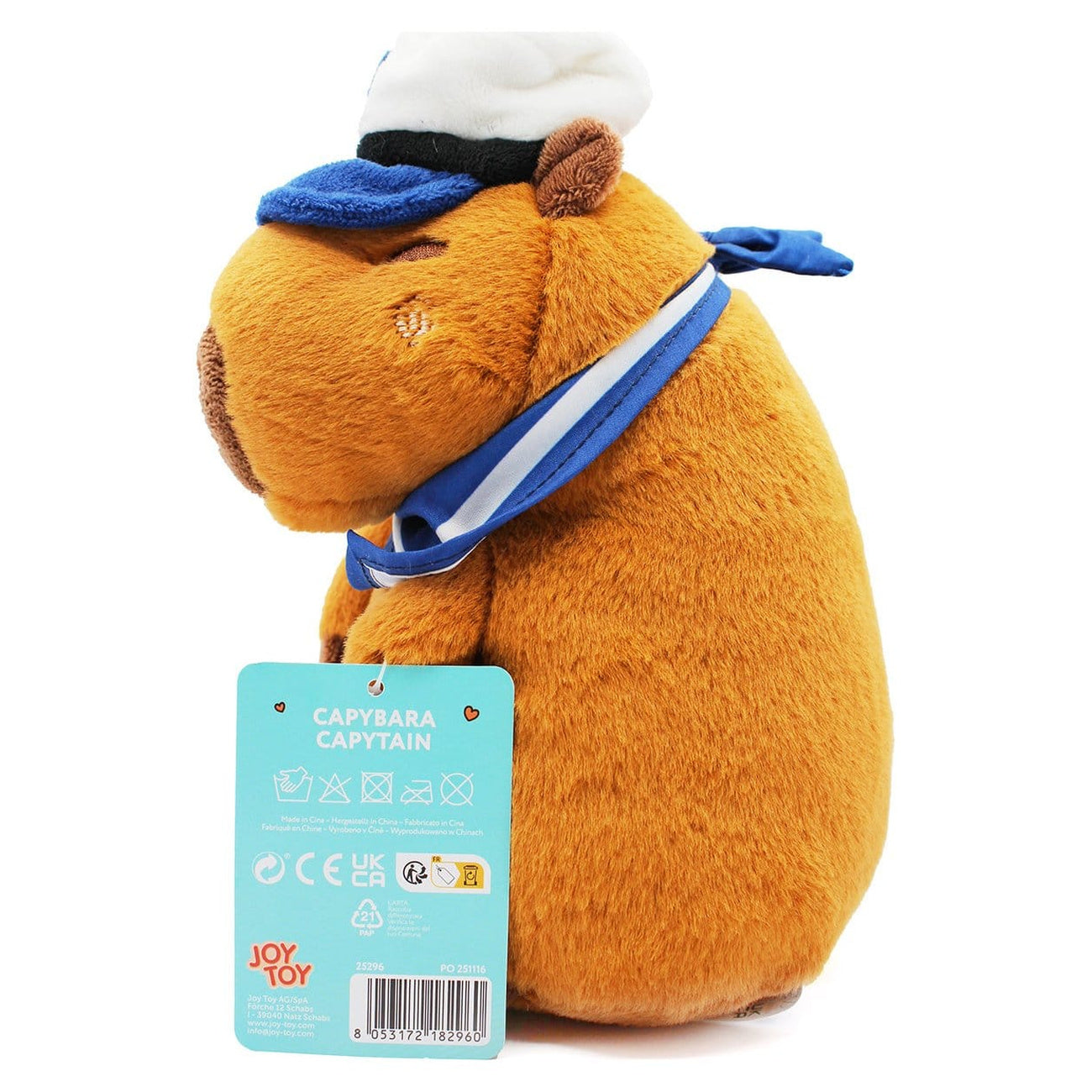 Imagen del producto Figura de peluche Capy Captain Capybara 23 cm
