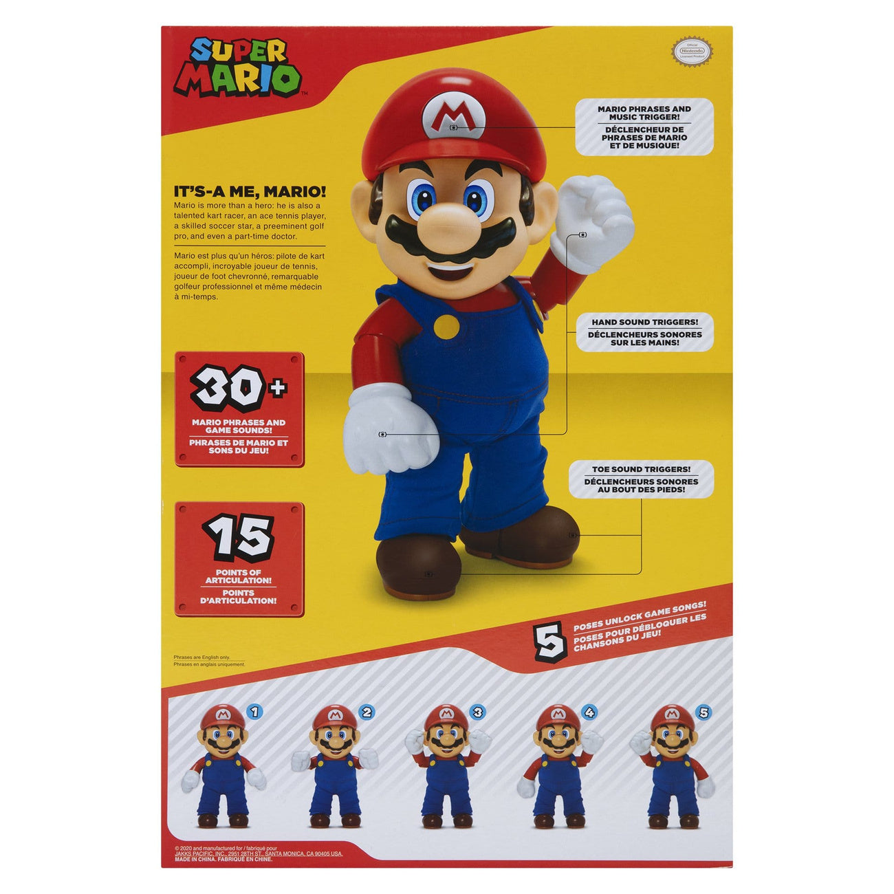 Imagen del producto Figura de Acción Parlante Super Mario It's-A Me! Mario 36 cm