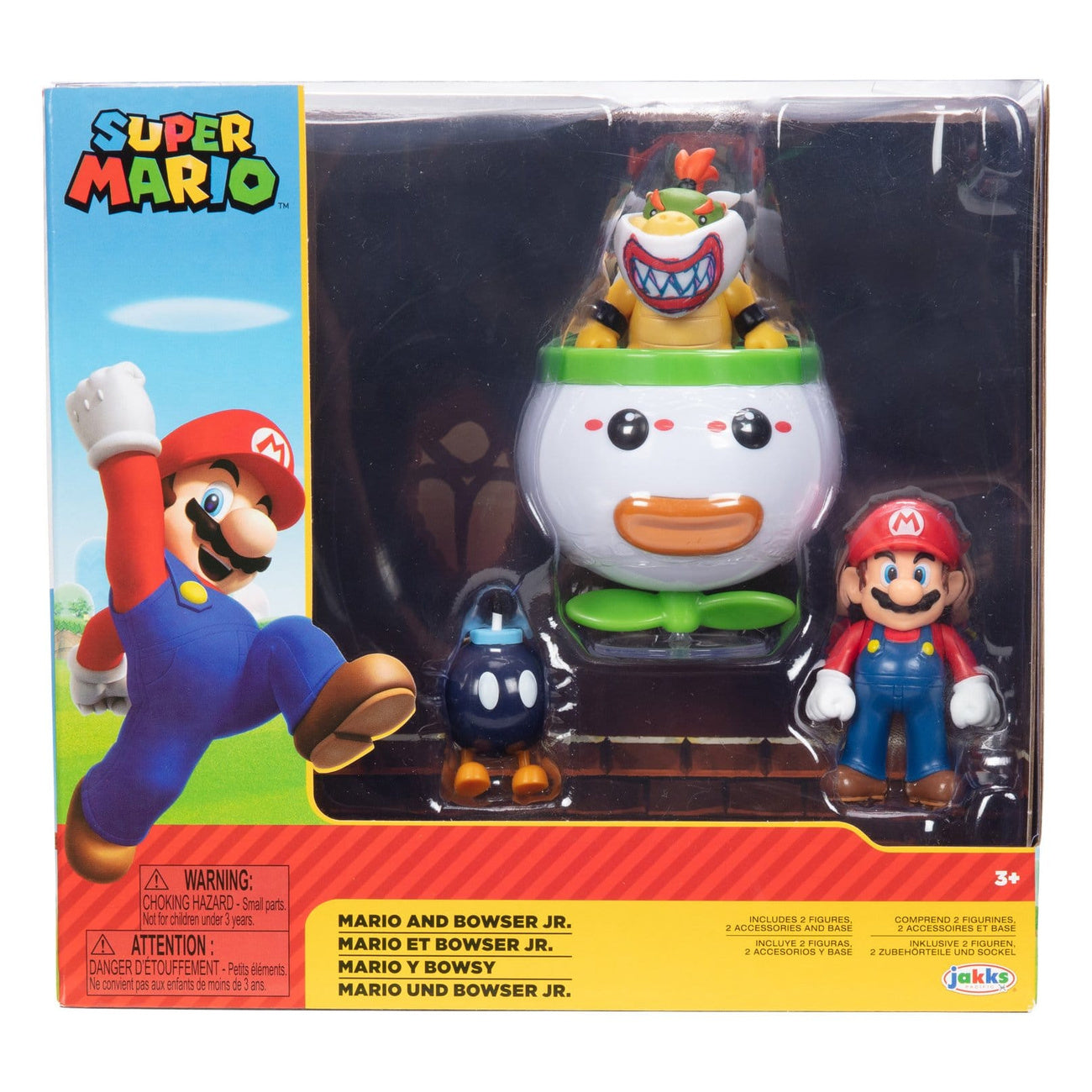 Imagen del producto World of Nintendo Pack de 2 minifiguras Mario y Bowser Jr.