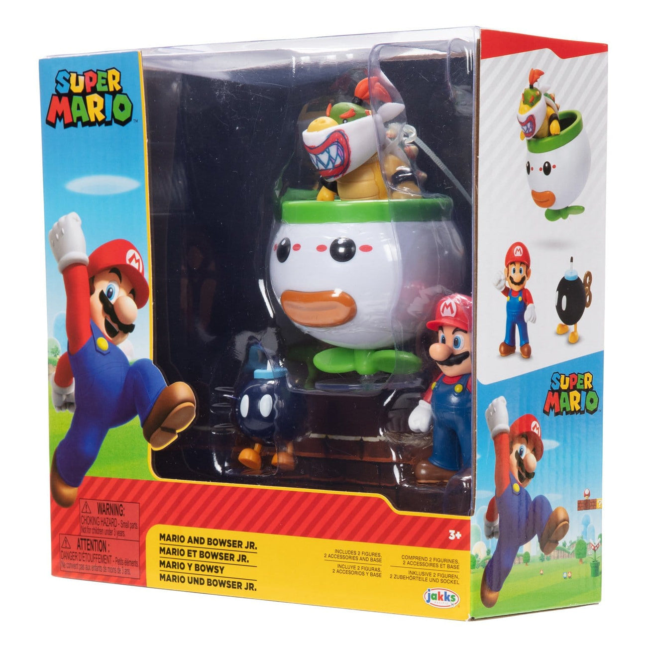 Imagen del producto World of Nintendo Pack de 2 minifiguras Mario y Bowser Jr.