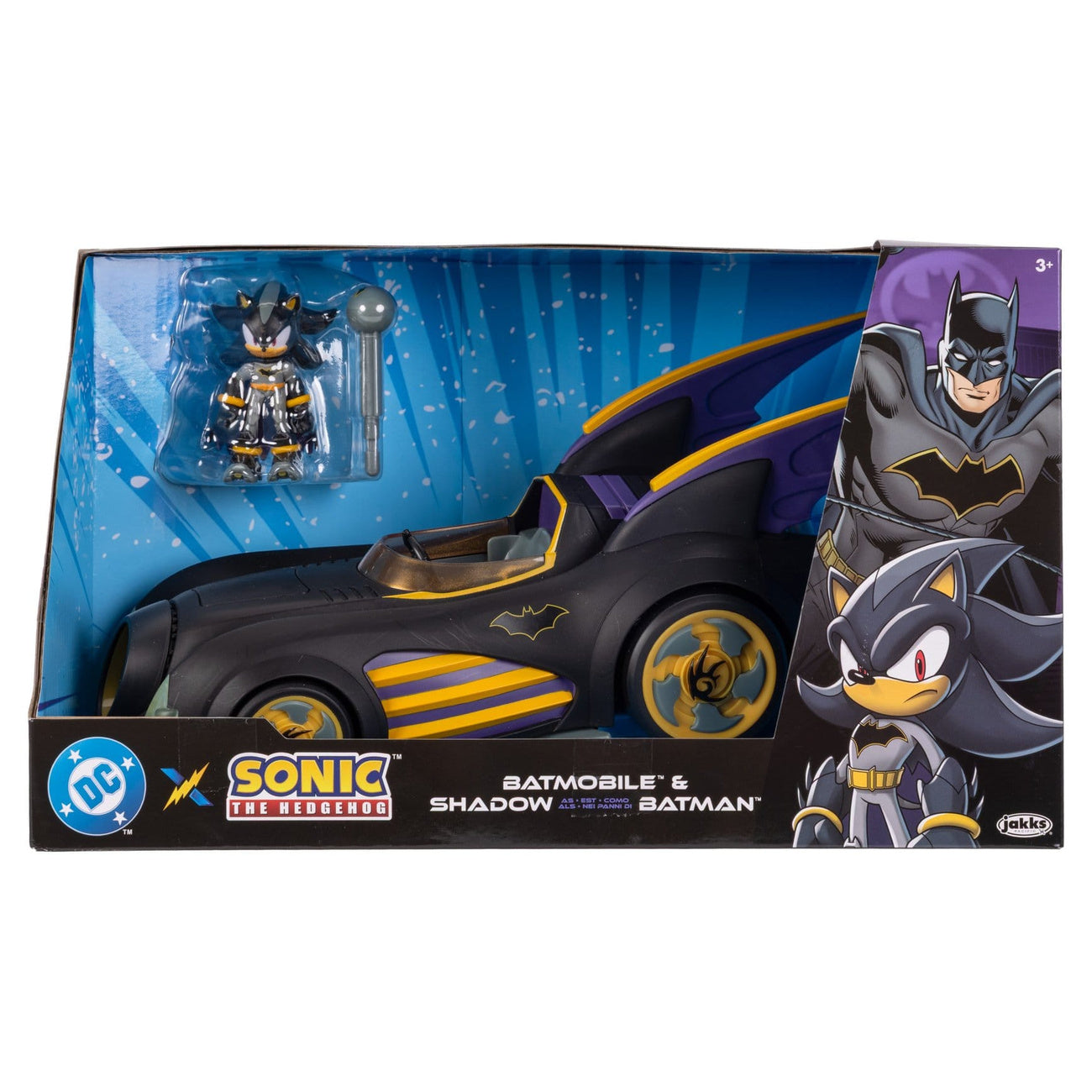 Imagen del producto DC x Sonic - The Hedgehog Figura de acción de Shadow con vehículo