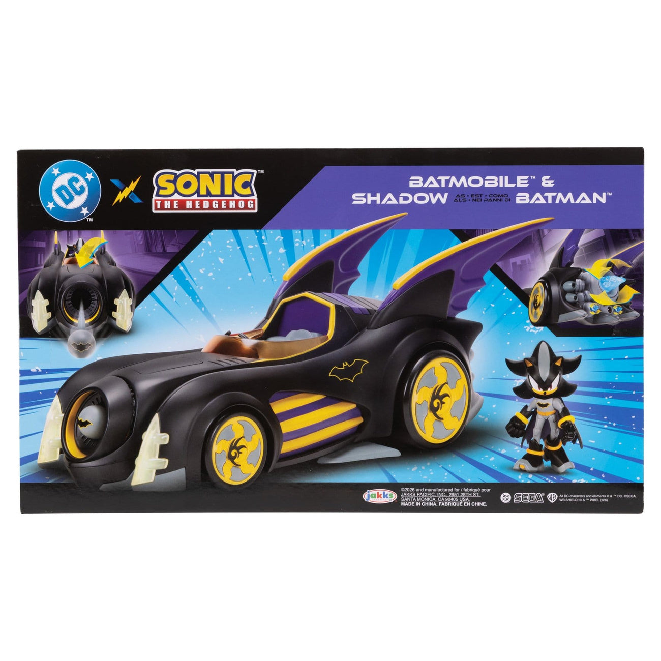 Imagen del producto DC x Sonic - The Hedgehog Figura de acción de Shadow con vehículo