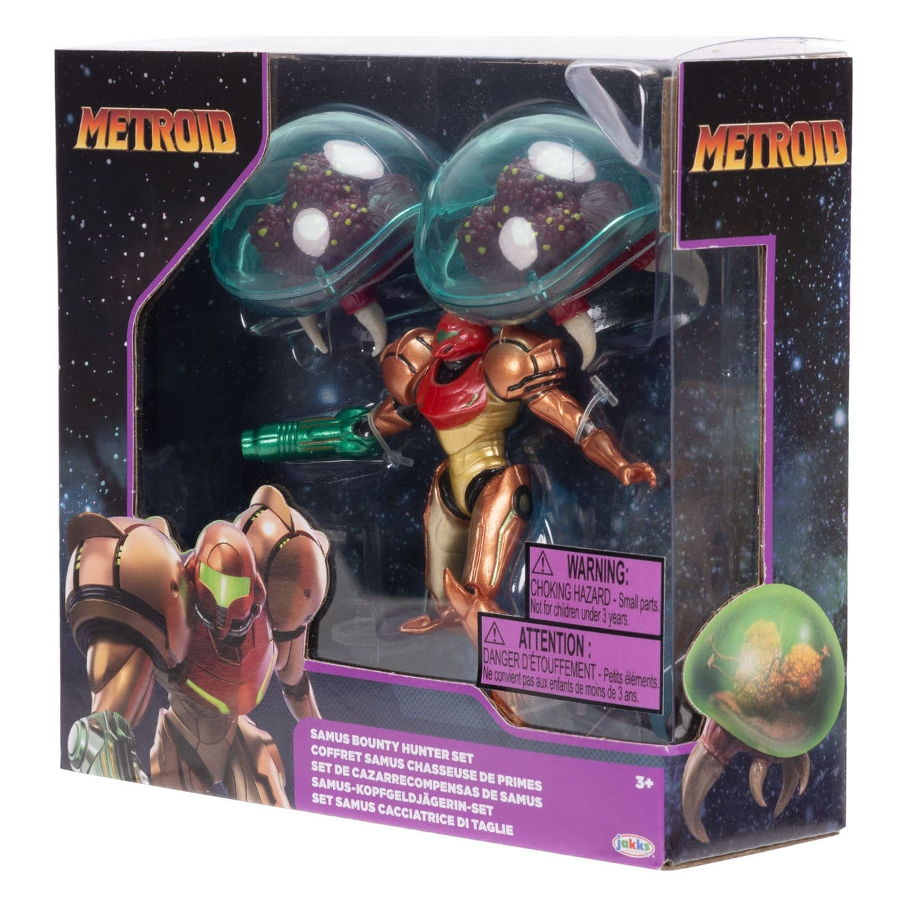 Imagen del producto World of Nintendo Metroid Pack de 3 minifiguras Samus Bounty