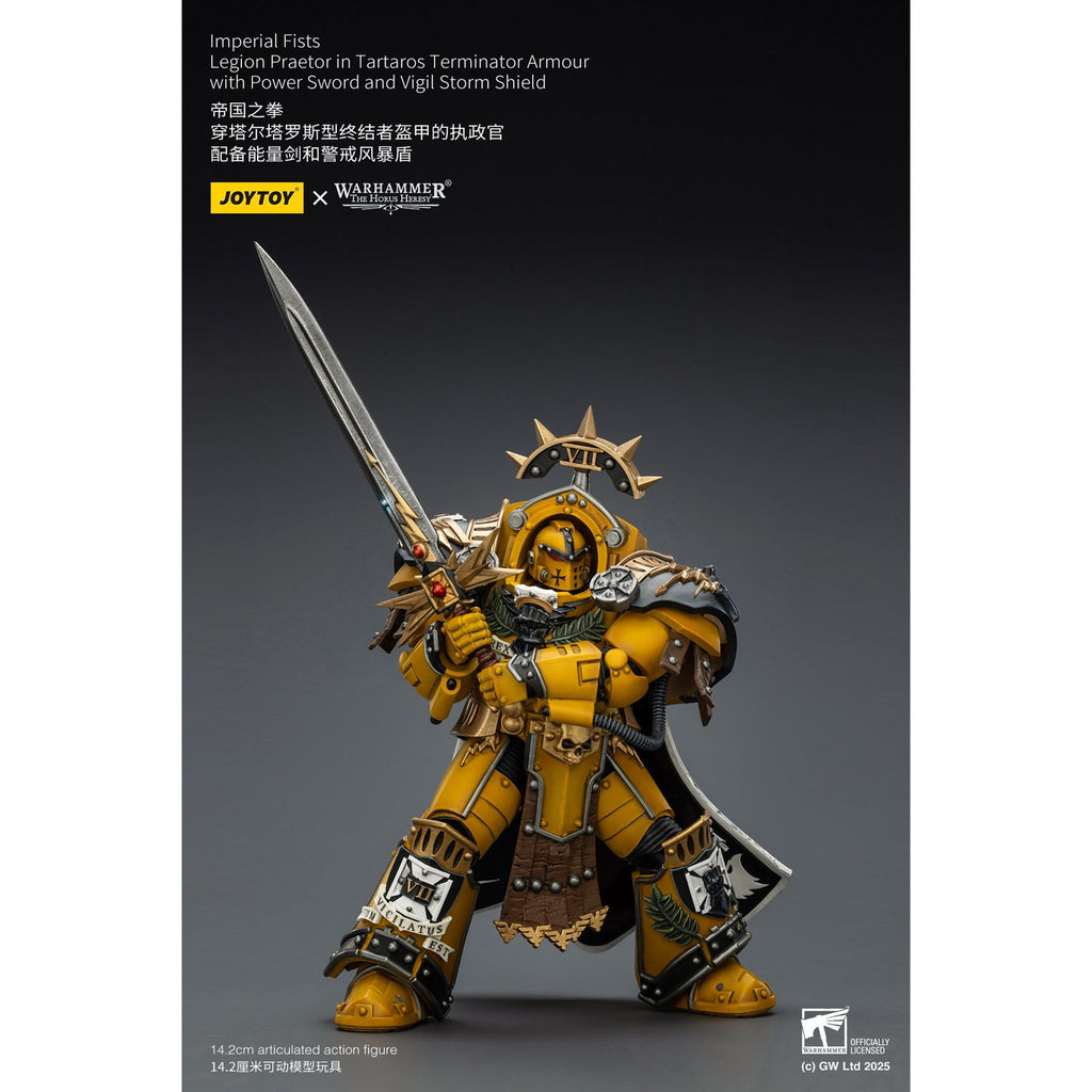 Product image Warhammer Imperial Fists Legion Praetor Action Figure in Tartaros Terminator Armour