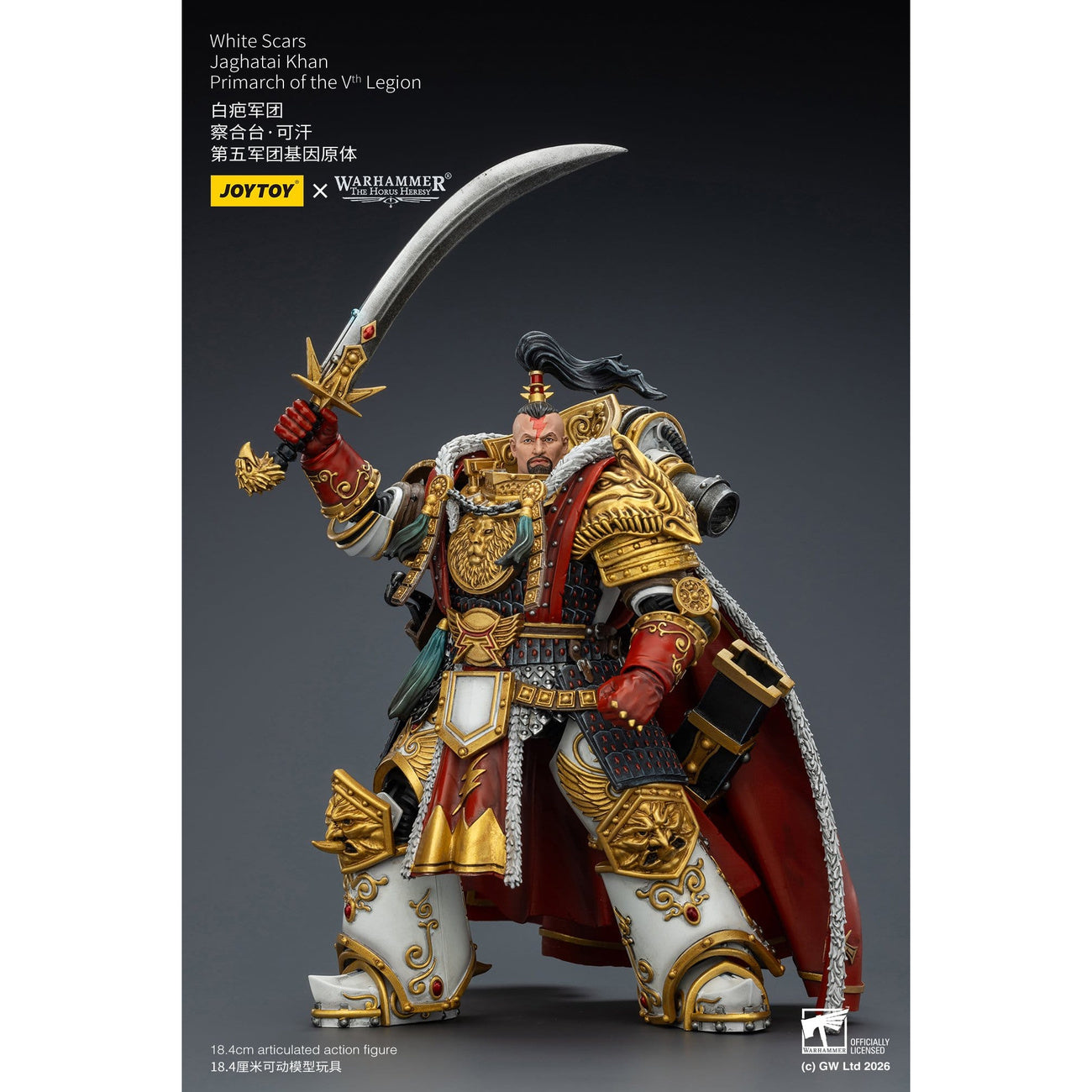 Imagen del producto Figura de acción Warhammer The Horus Heresy White Scars Jaghatai
