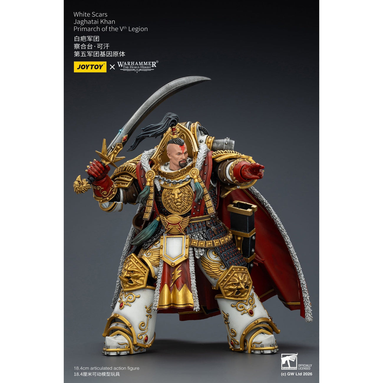 Imagen del producto Figura de acción Warhammer The Horus Heresy White Scars Jaghatai