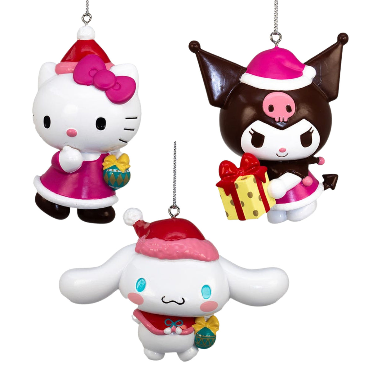 Imagen del producto Hello Kitty and Friends - Set de 3 adornos para árbol de Navidad