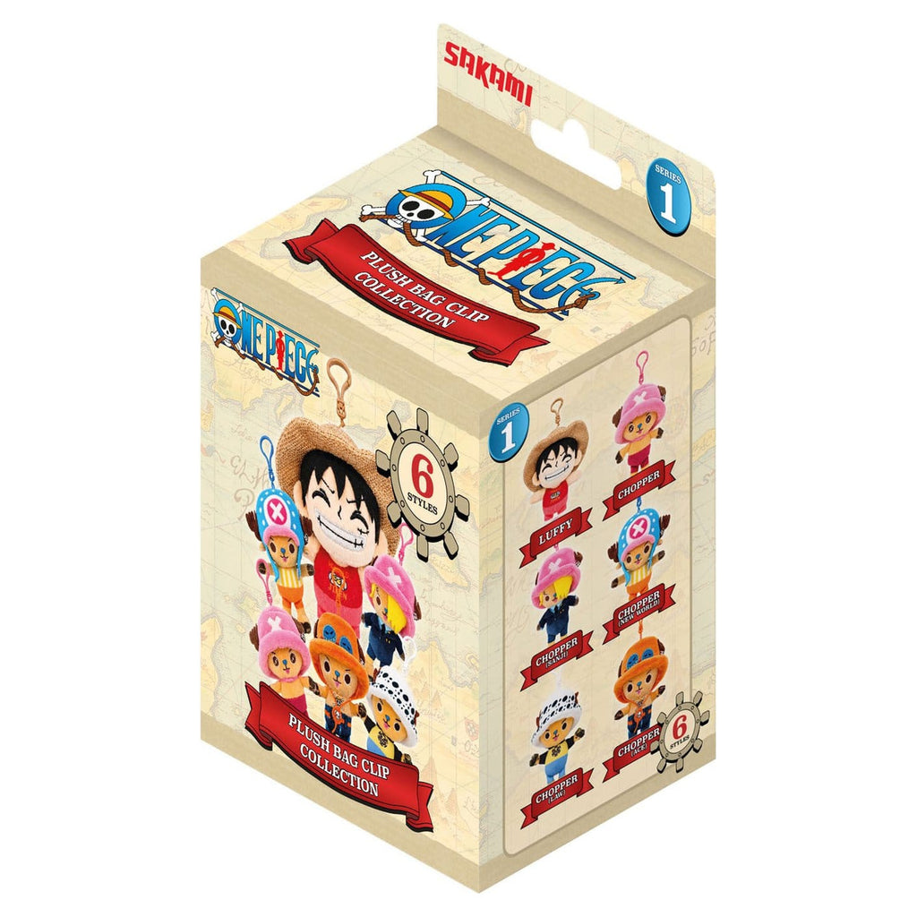 Imagen del producto Llavero misterioso con clip para bolso de peluche One Piece