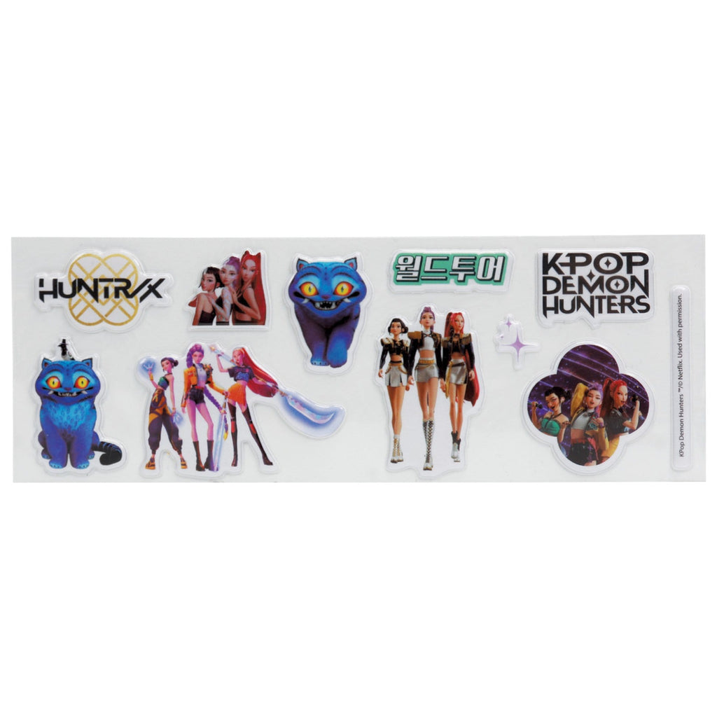 Imagen del producto Set de papelería KPop Demon Hunters Golden, pack de 10