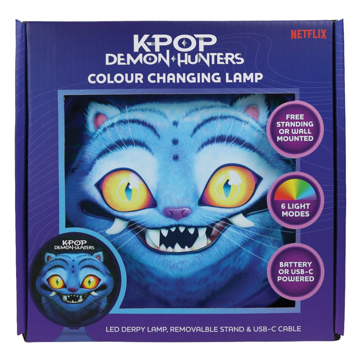 Imagen del producto Lámpara de ambiente KPop Demon Hunters Derpy con USB-C 11 cm