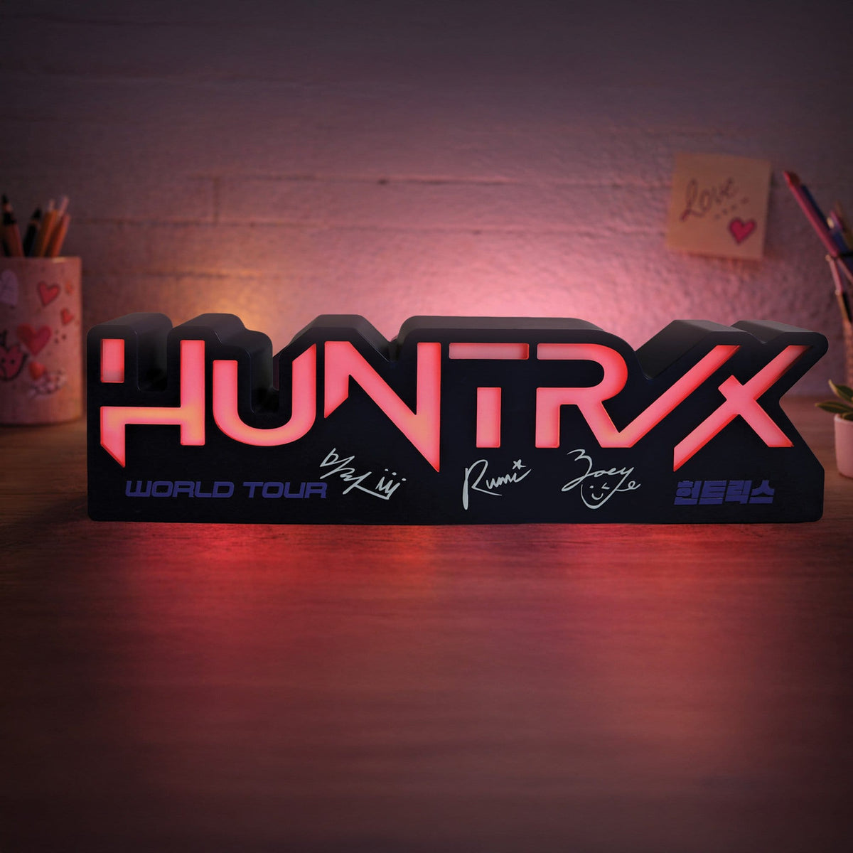 Product image KPop Demon Hunters Lamp Huntr/x Logo
