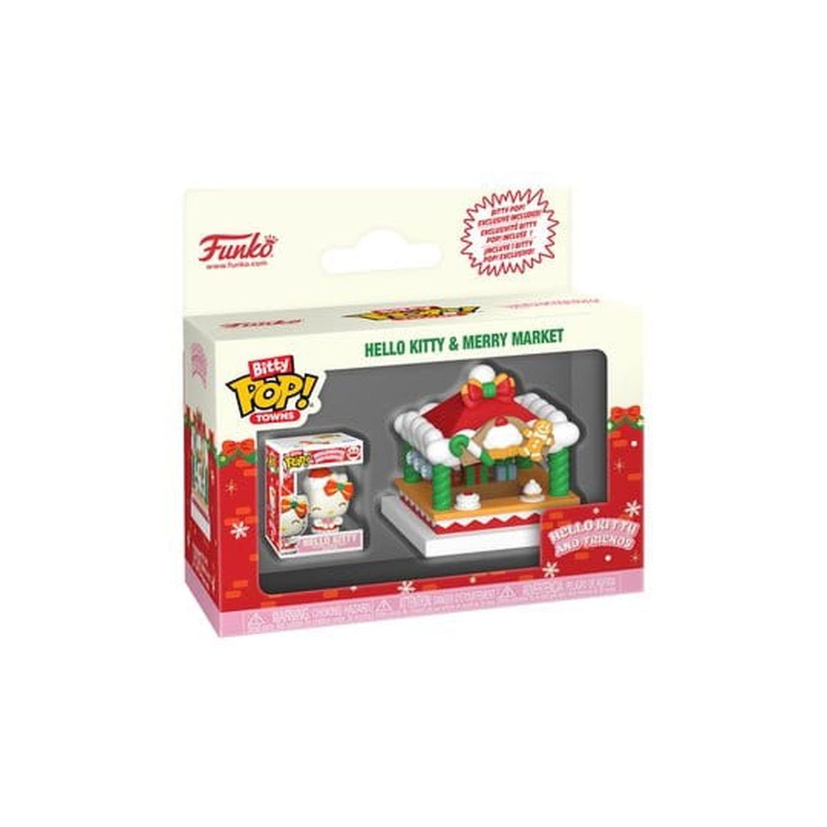 Imagen del producto Figura de vinilo Hello Kitty Bitty POP! Towns Holiday - Merry