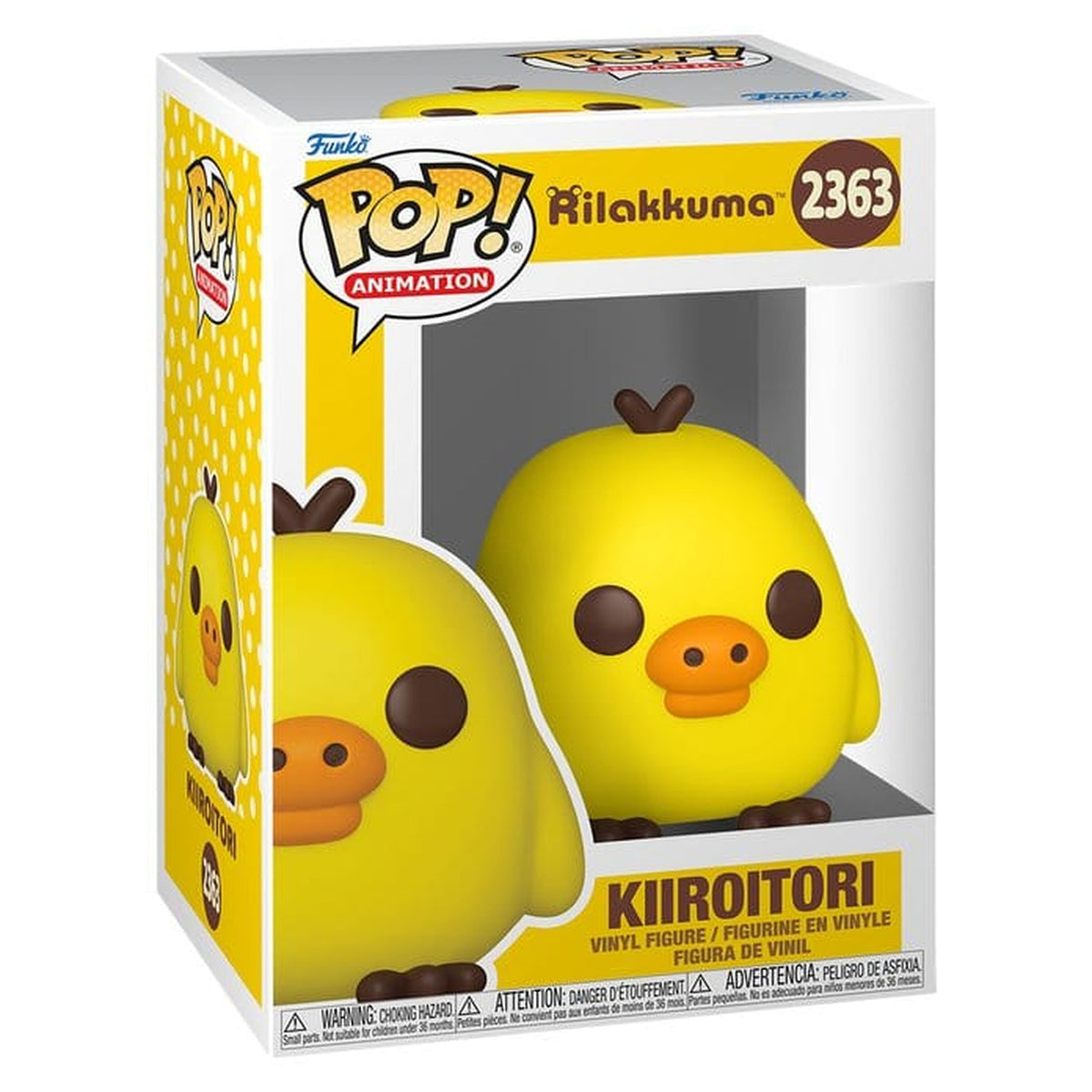 Imagen del producto Figura de vinilo Rilakkuma POP! Animation Kiiroitori 9 cm