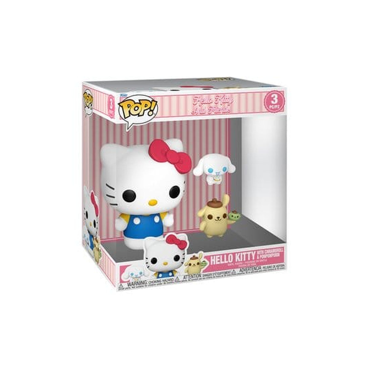 Imagen del producto Hello Kitty Pack de 3 figuras de vinilo Super Sized Jumbo POP!