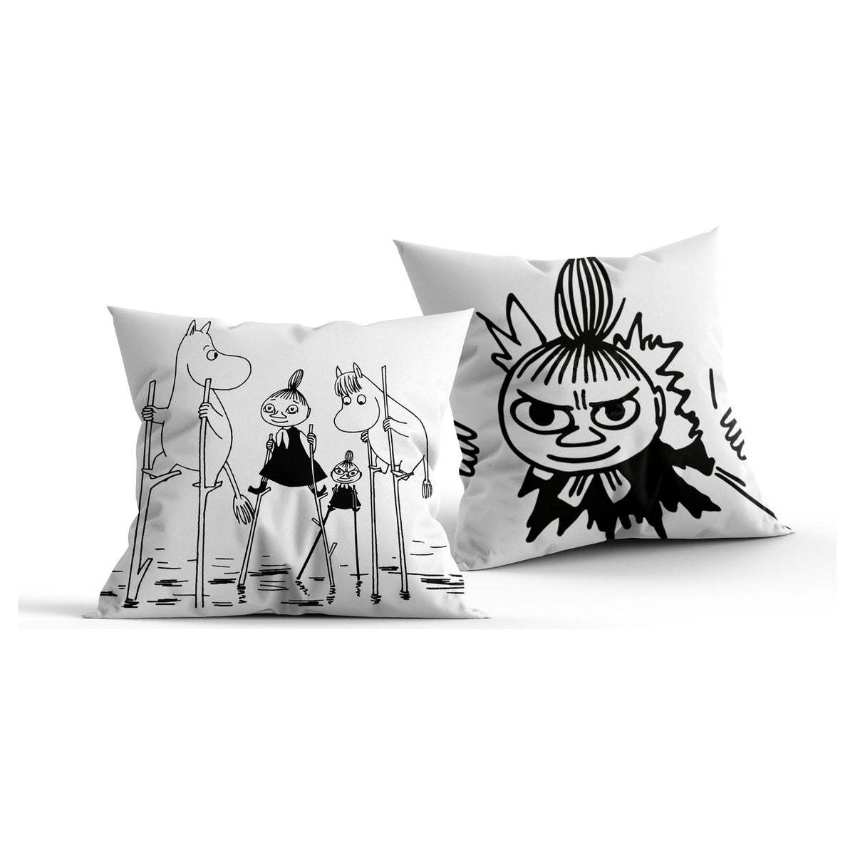 Produktbild Moomin Dekokissen black & white 40 x 40 cm