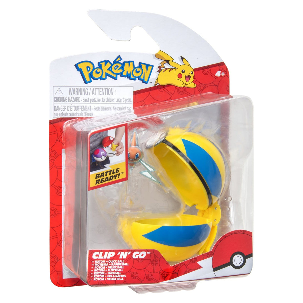 Produktbild Pokémon Clip 'n' Go Actionfigur Wave 21 Rotom & Schnellball