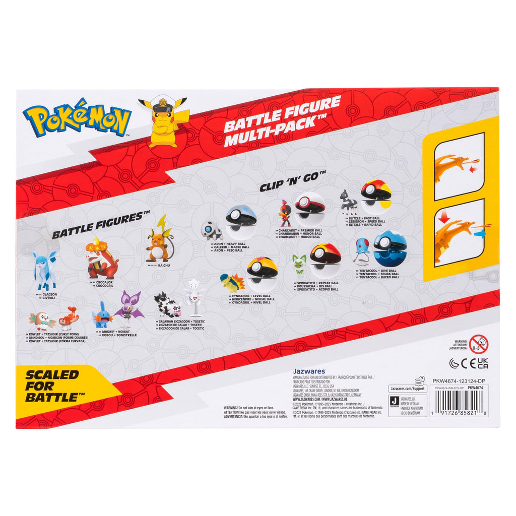 Produktbild Pokémon Battle Figure Actionfiguren 6er Multi-Pack