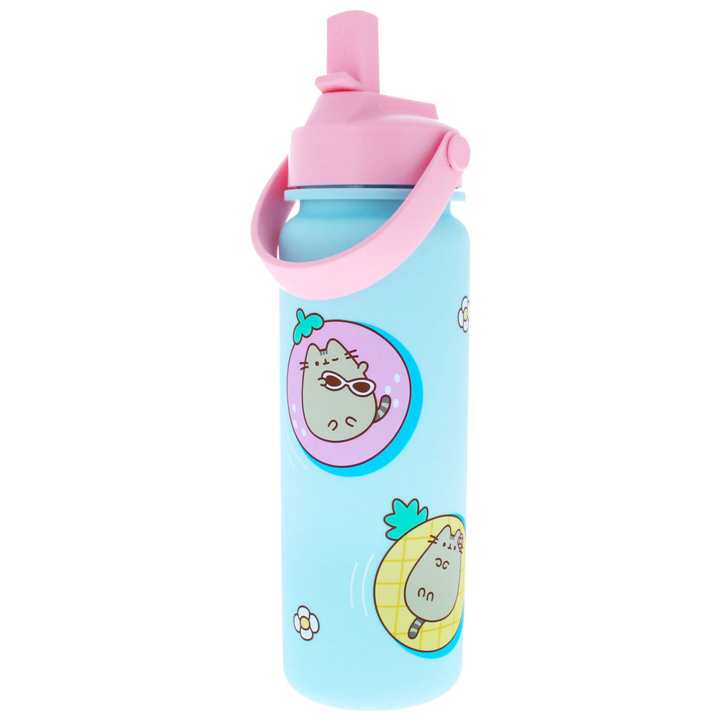 Produktbild Pusheen Trinkflasche Flip Top By The Pool Blau