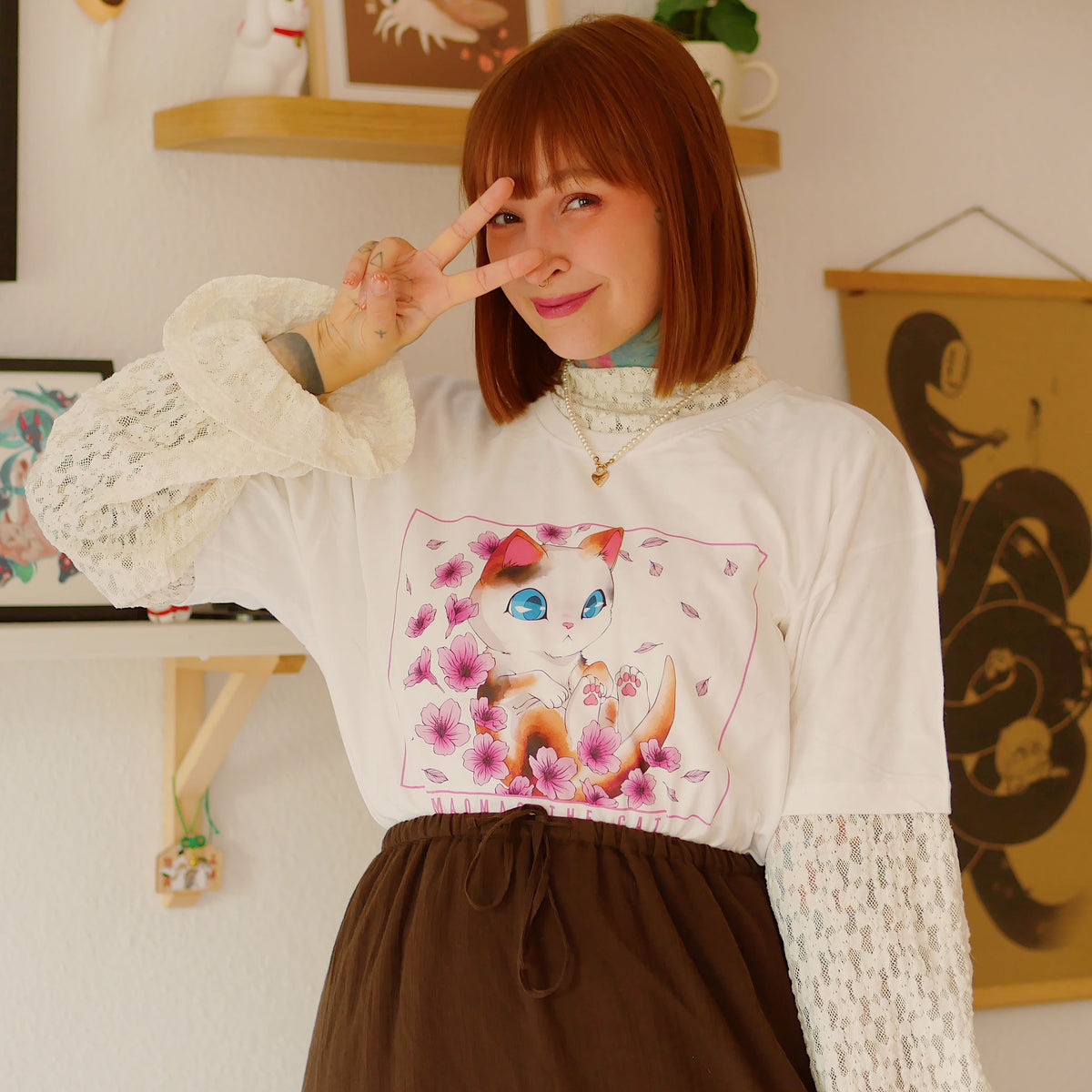 Imagen del producto Camiseta Maomao The Cat Edición Limitada para fans de Los diarios de la boticaria