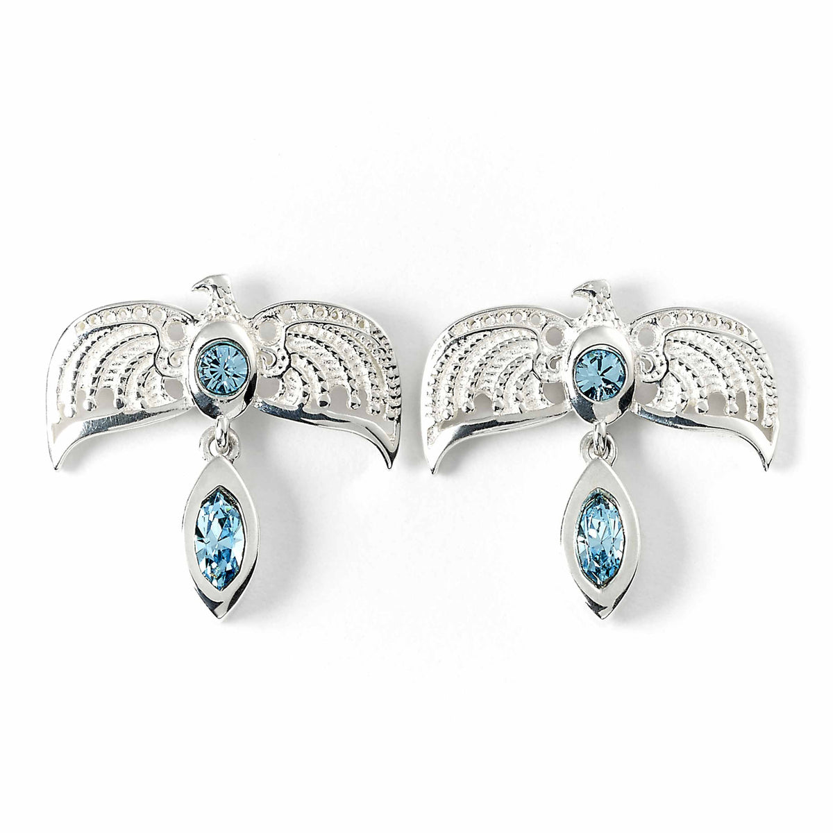 Imagen del producto Harry Potter - Pendientes de botón con cristales de la diadema de Ravenclaw