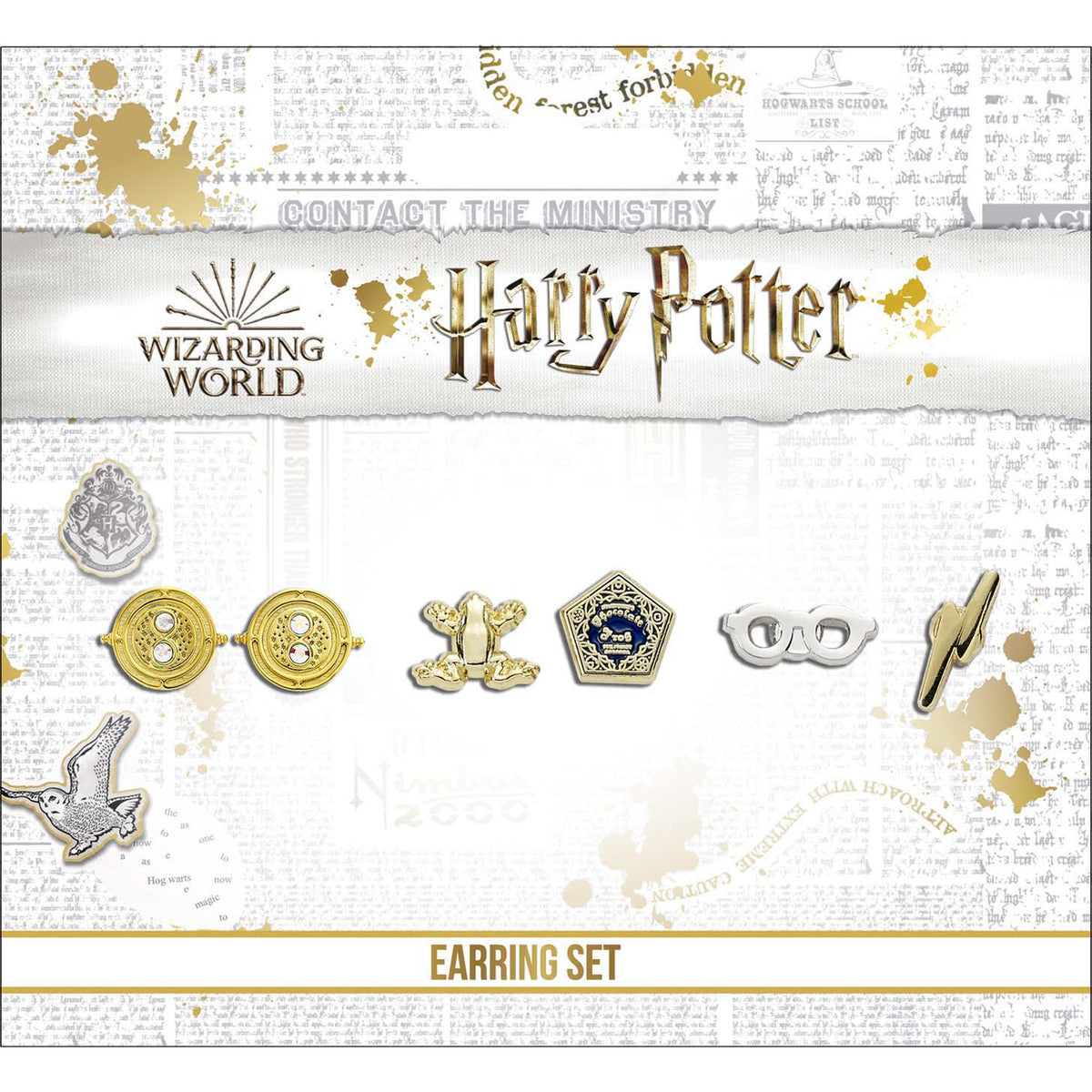 Imagen del producto Harry Potter - Set de 3 pendientes de botón Símbolos