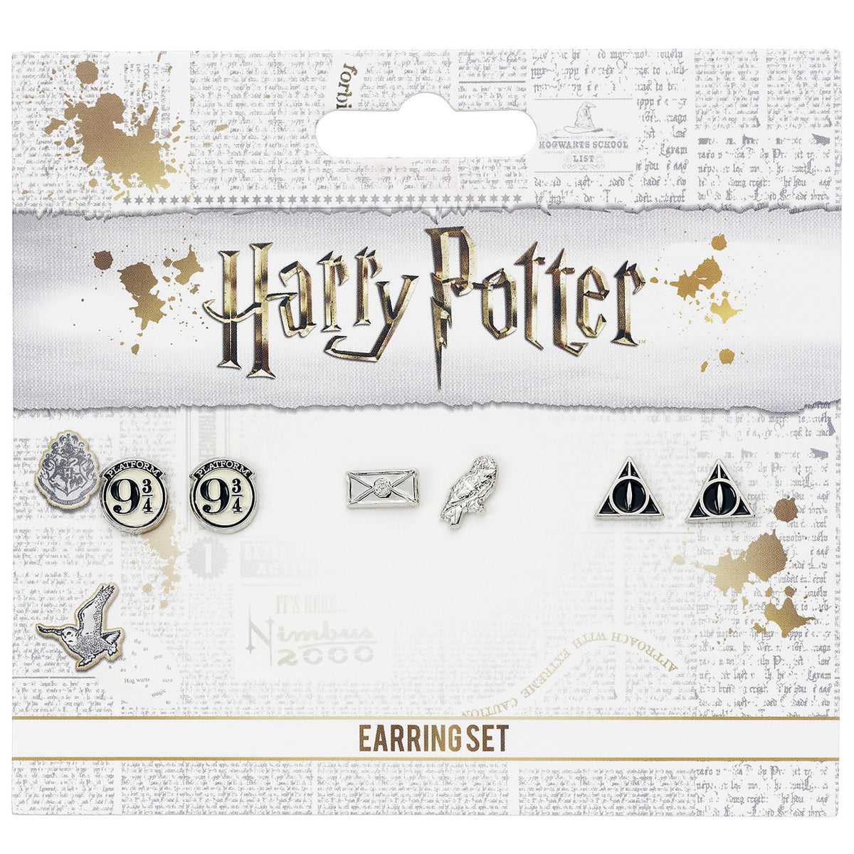Imagen del producto Harry Potter - Set de 3 pares de pendientes de botón