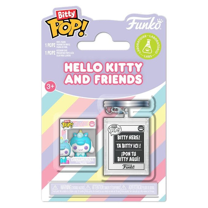 Imagen del producto Sanrio - Funko Bitty Pop y colgante charm de acrílico de Cinnamoroll
