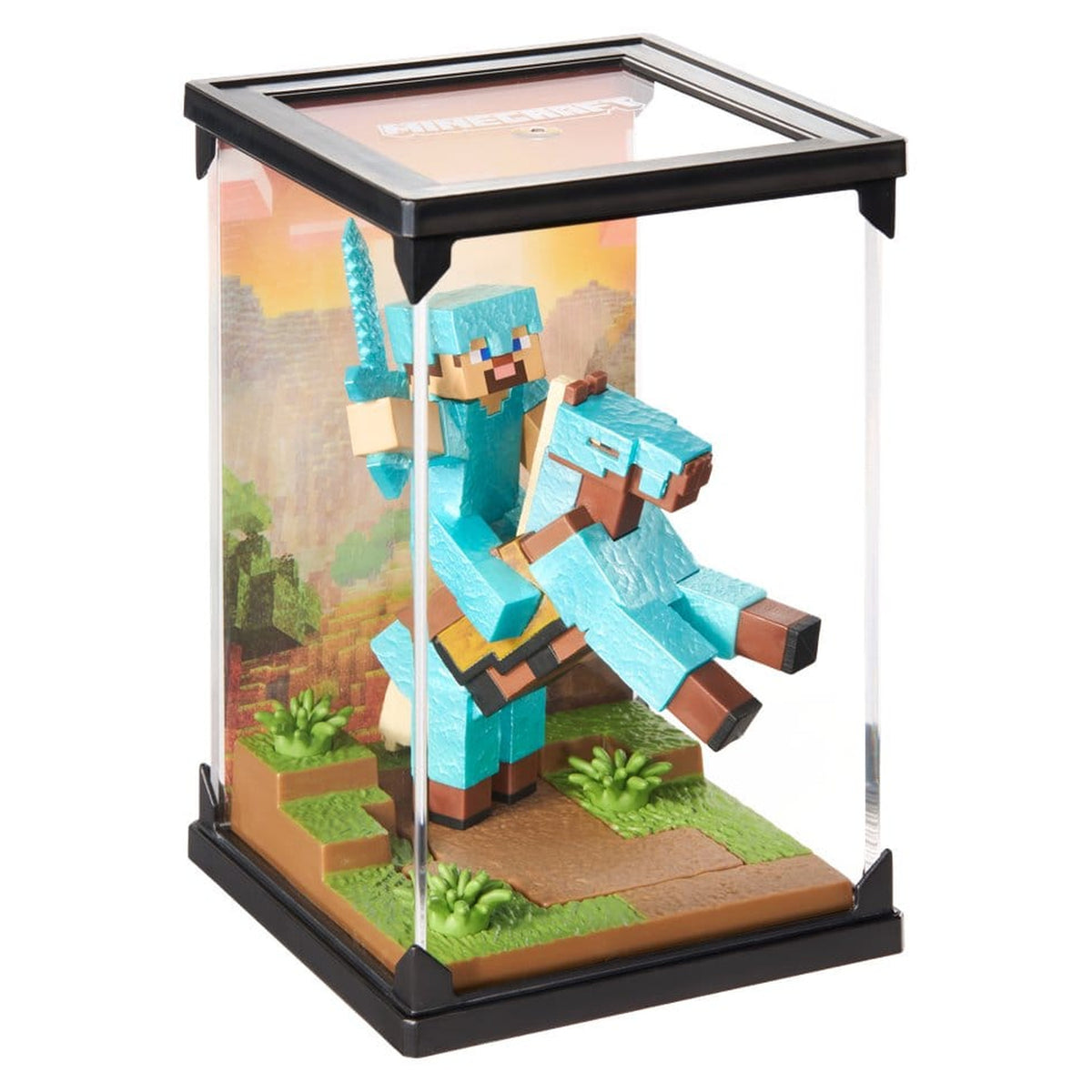 Product image Minecraft - Diamond Armor Steve on Horse Figure