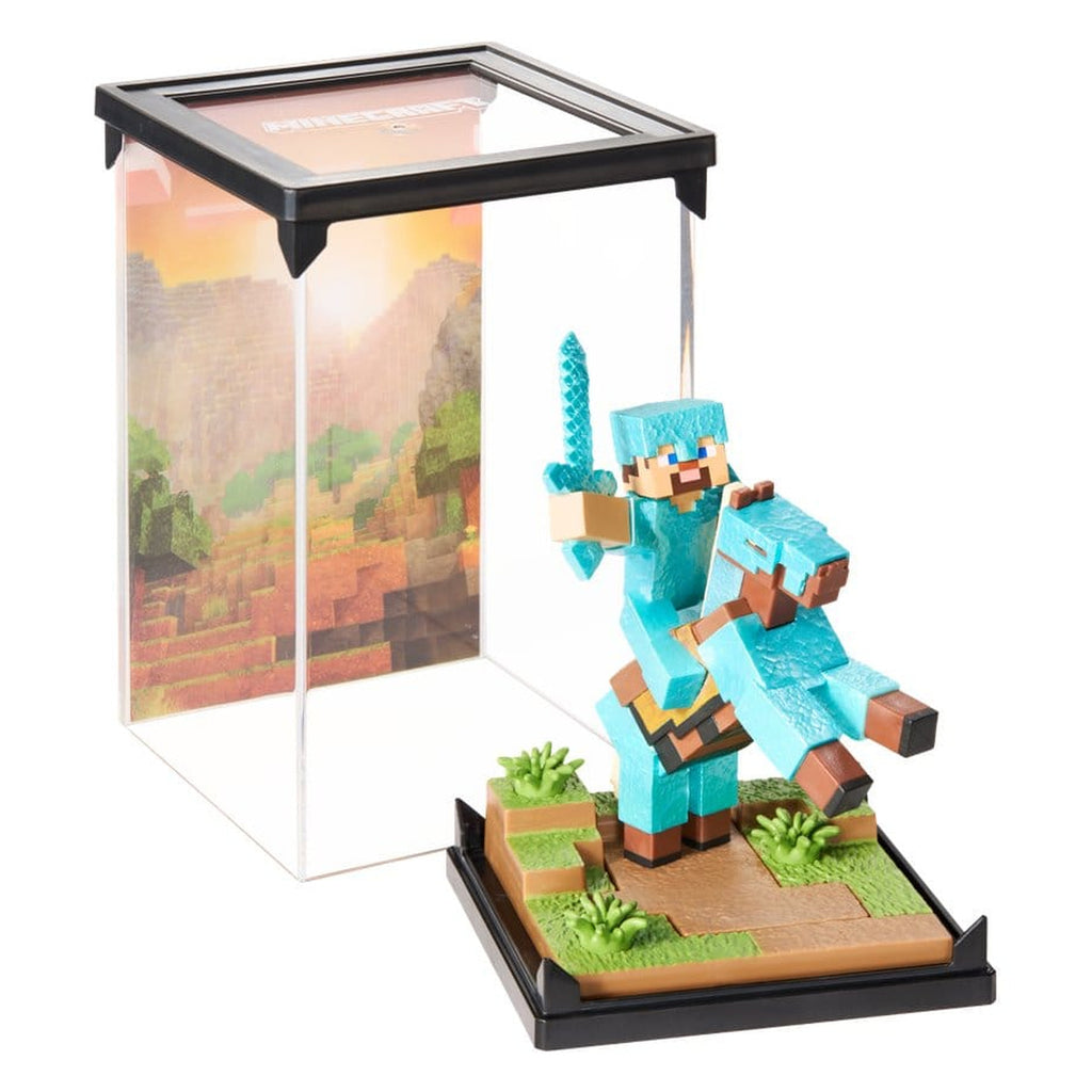 Product image Minecraft - Diamond Armor Steve on Horse Figure