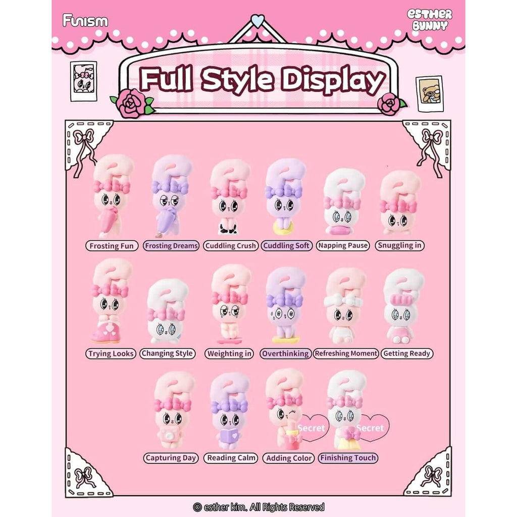 Imagen del producto Esther Bunny - Expositor de 6 figuras sorpresa Bunny Face Little Vlog
