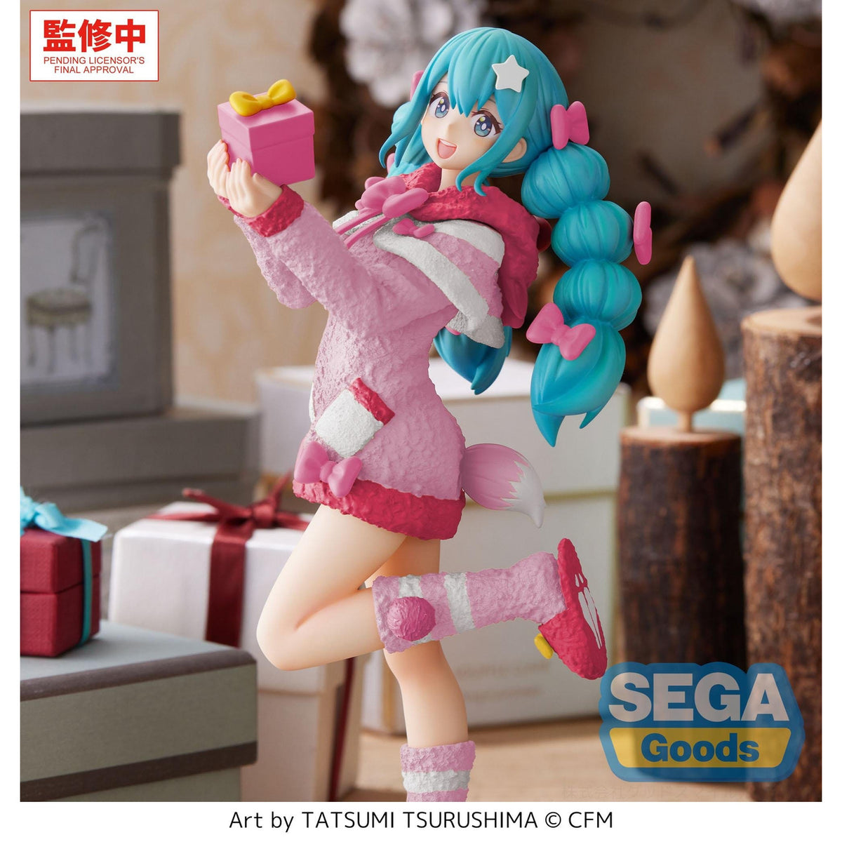 Imagen del producto Hatsune Miku - Figura navideña Mokomoko