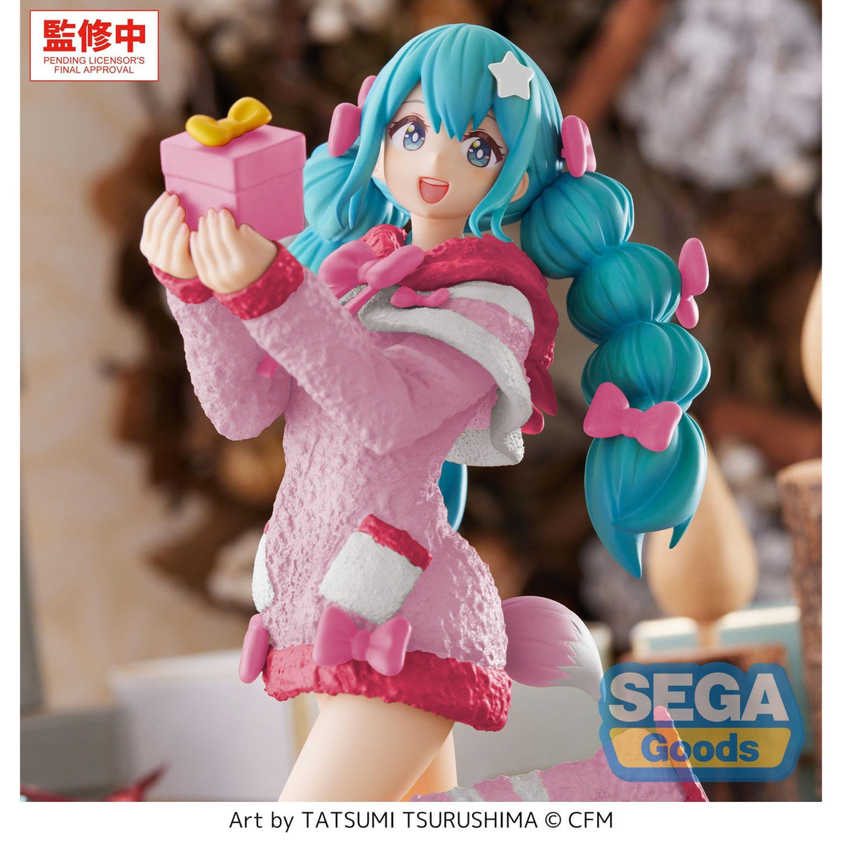 Imagen del producto Hatsune Miku - Figura navideña Mokomoko