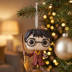 Imagen del producto Harry Potter - Adorno navideño Harry con escoba