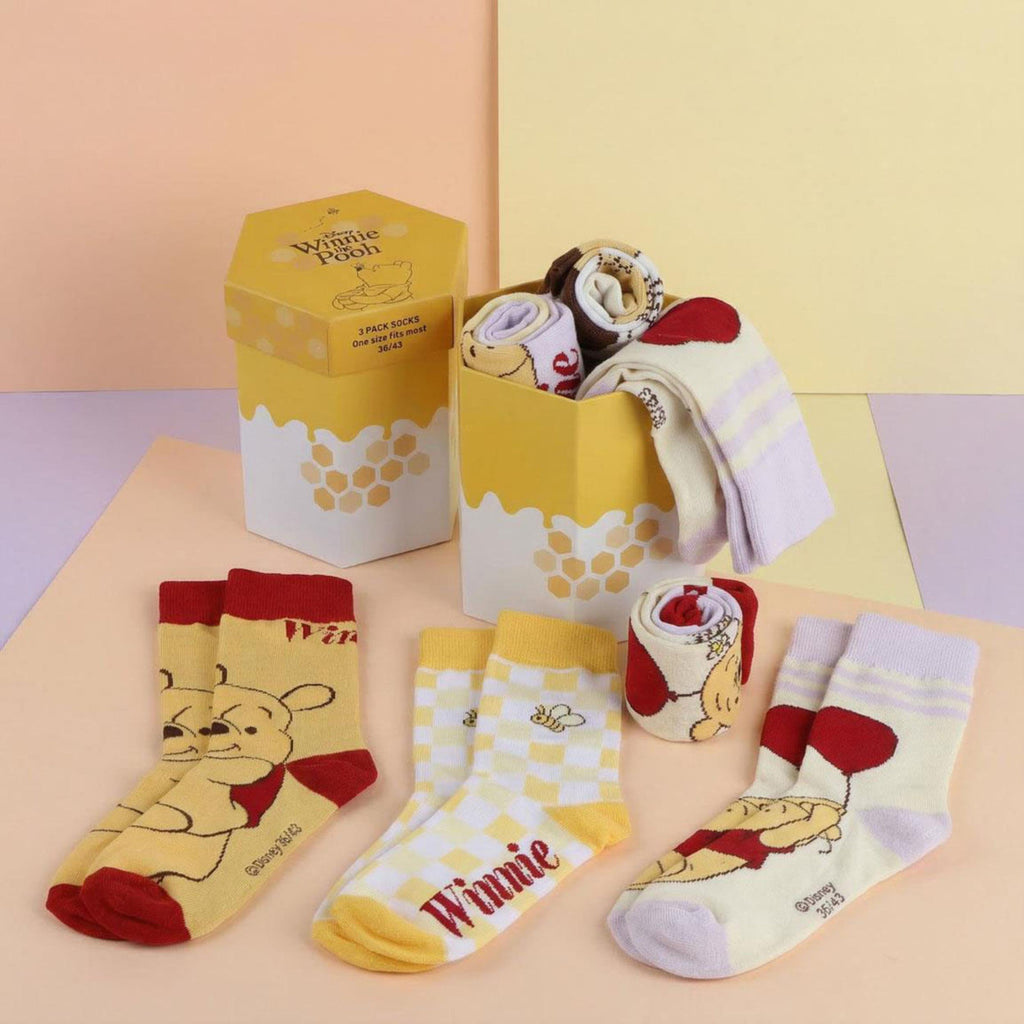 Imagen del producto Winnie the Pooh - Set de 3 pares de calcetines