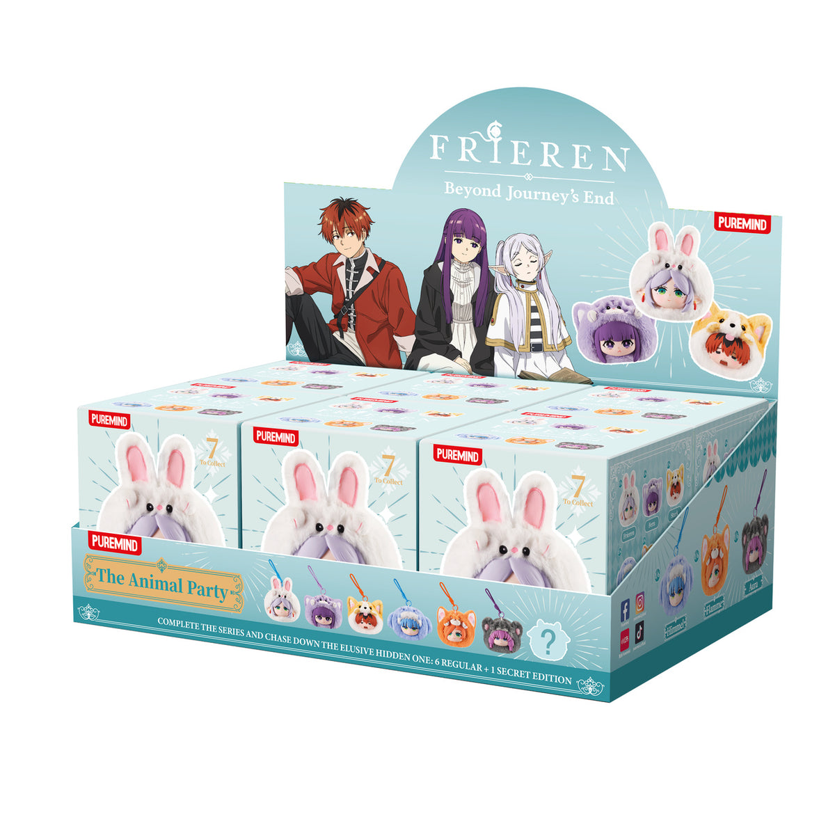 Imagen del producto Frieren - The Animal Party Expositor de 6 colgantes de peluche sorpresa