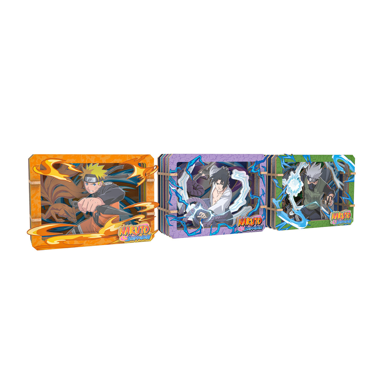 Imagen del producto Naruto - Ninjutsu Ultimate Arts Wooden Gallery Cuadro de madera misterioso 3D