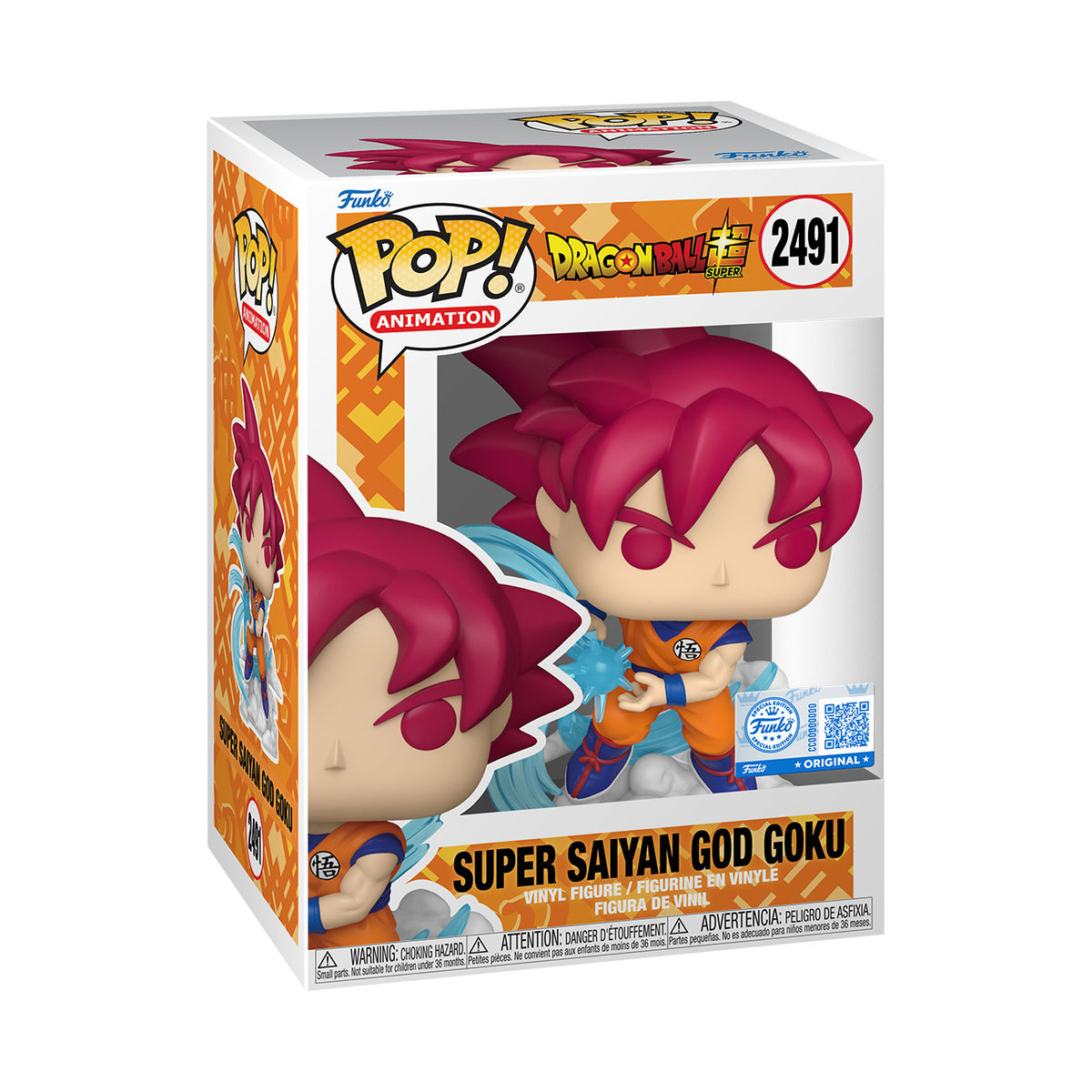 Imagen del producto Dragon Ball Super - Figura Funko Pop! de Goku Super Saiyan God exclusiva