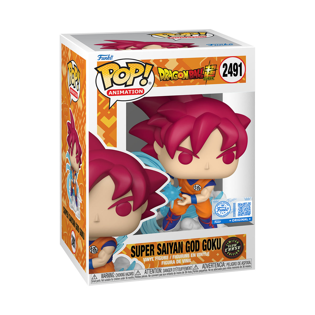 Imagen del producto Dragon Ball Super - Figura Funko Pop! de Goku Super Saiyan God exclusiva